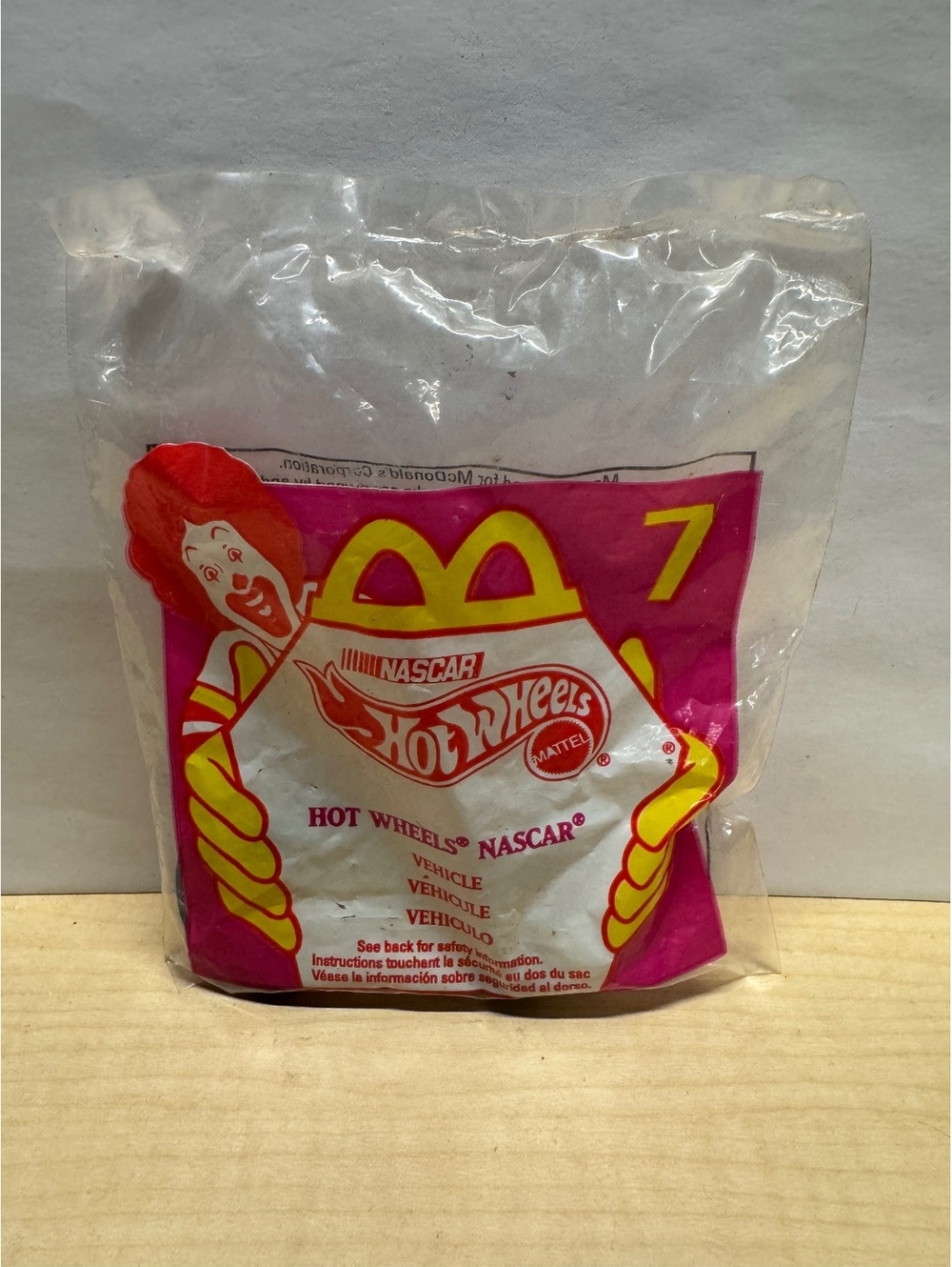 1998 McDonald's NASCAR Hot Wheels Toy #7 NASCAR Vehicle NIB